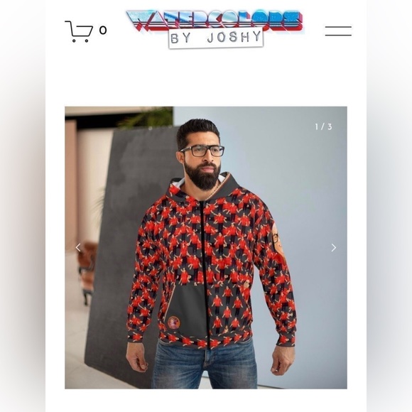 Danny DeVito Red & Black Lumberjack Zipper Hoodie - Frank Reynolds Always Sunny - Picture 8 of 11